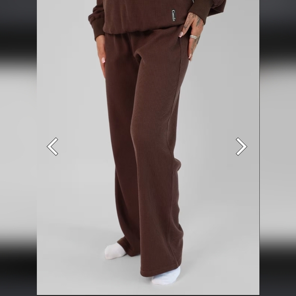 Comfrt NEW Cocoa Waffle Pants Unisex Size Medium - Picture 1 of 7
